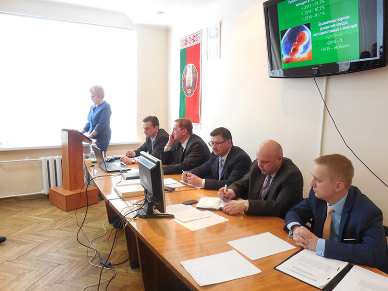 22.01.2016 года проведено итоговое собрание трудового коллектива учреждения здравоохранения «Вороновская центральная районная больница»